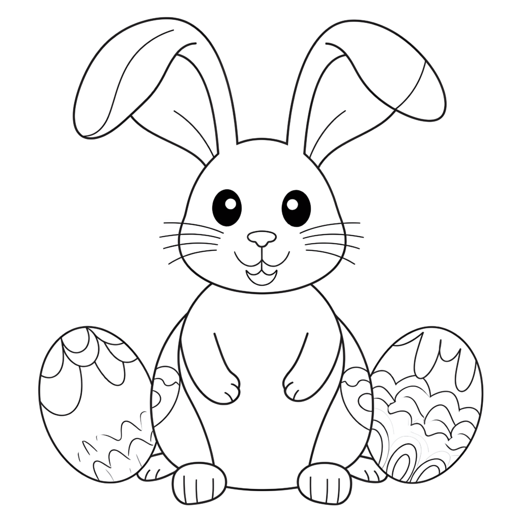 Ein niedlicher Hase mit großen Ohren
