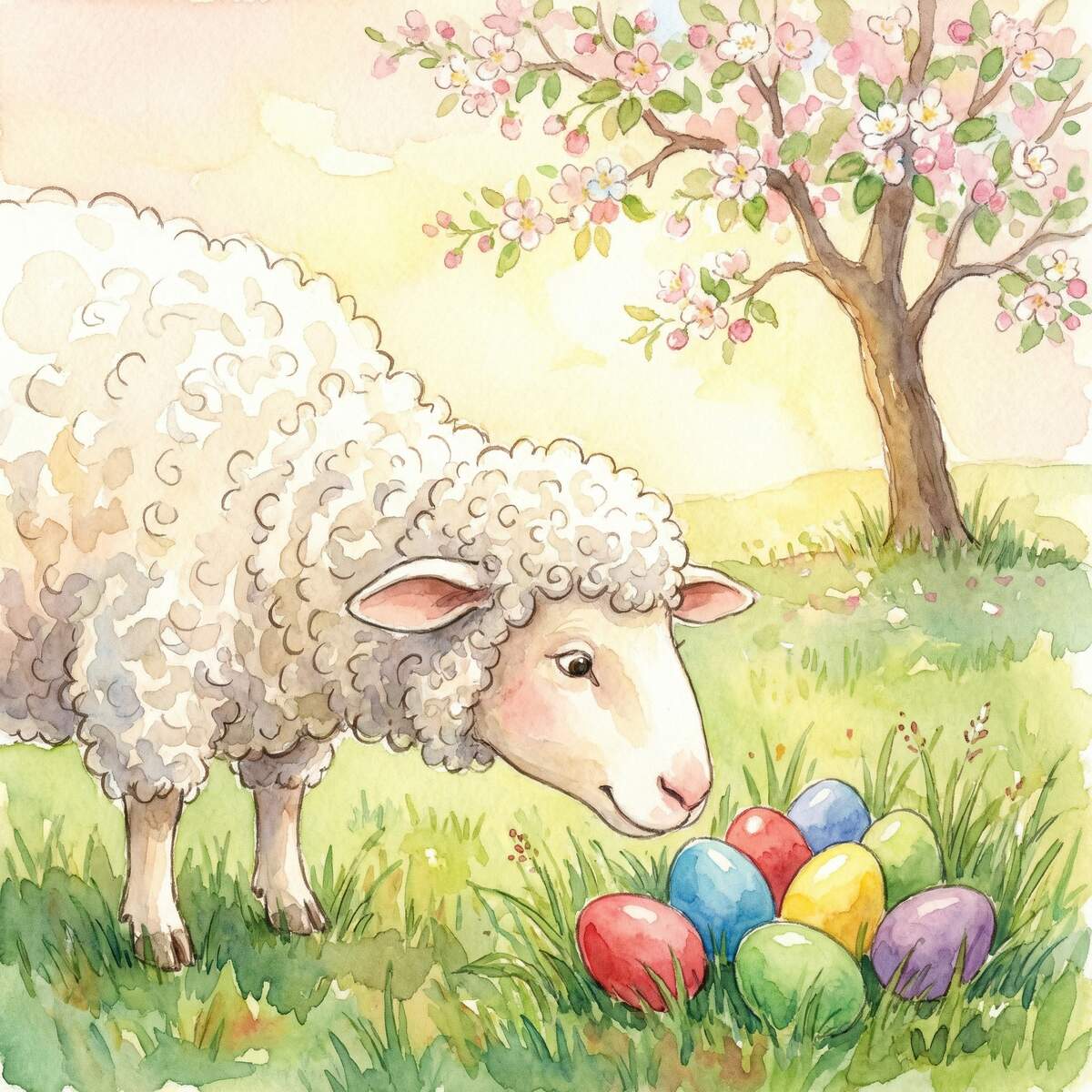 Wolle und das Wackelei 1 Wolle und die bunten Dinger – Ostergeschichte für Kinder